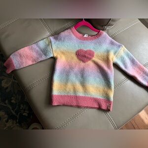 Deux Par Deux Pastel Striped Sweater